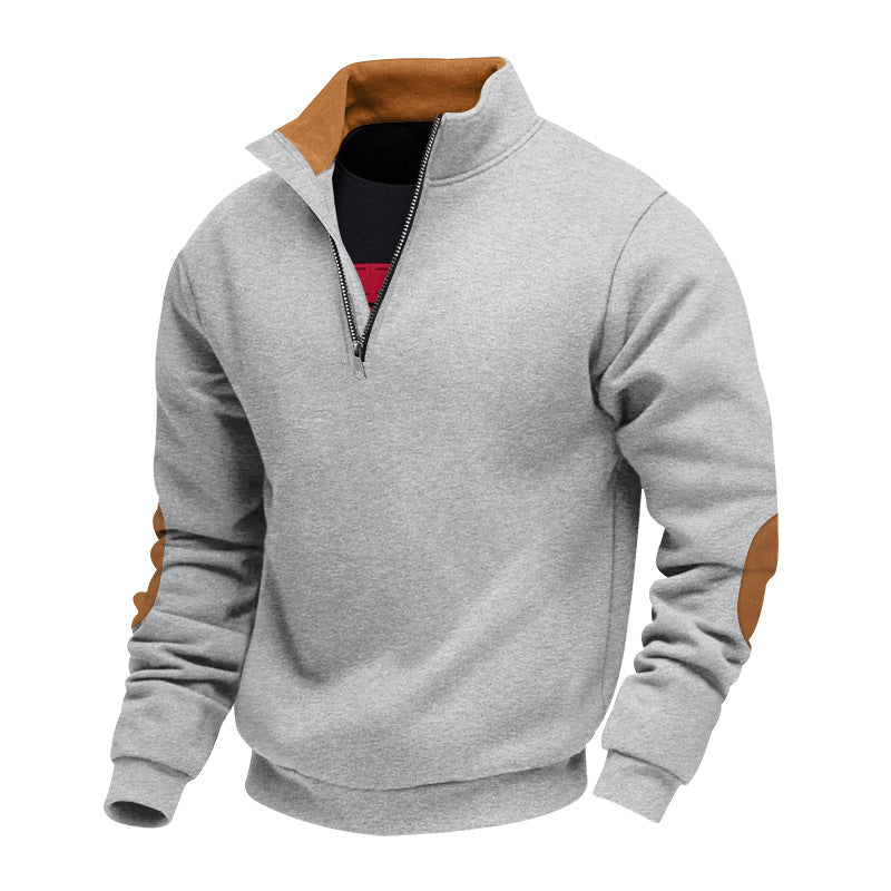 Sweat-shirt homme col montant design élégant