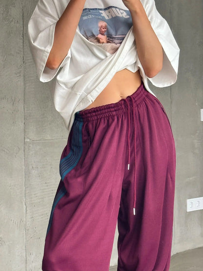 Pantalon de sport femme Rayures diagonales Confortable