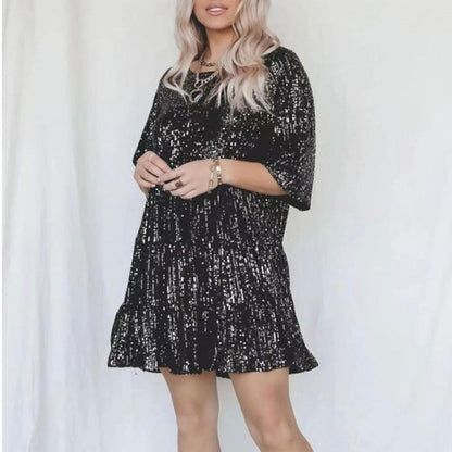 Robe de soirée pailletée pour femme