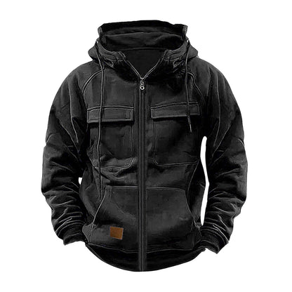 Veste à capuche fonctionnelle pour homme avec grandes poches