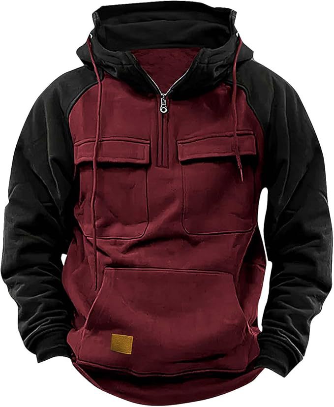 Sweat à capuche sportif pour homme avec poches