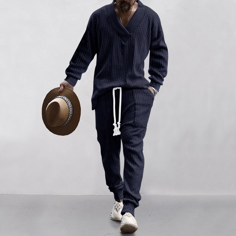 Ensemble de costume en maille moderne pour homme