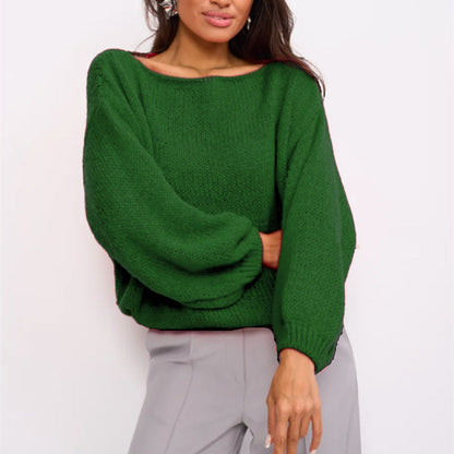 Pull doux épaules dénudées tendance grande taille pour femme