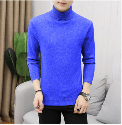 Pull col roulé en coton pour homme Design élégant