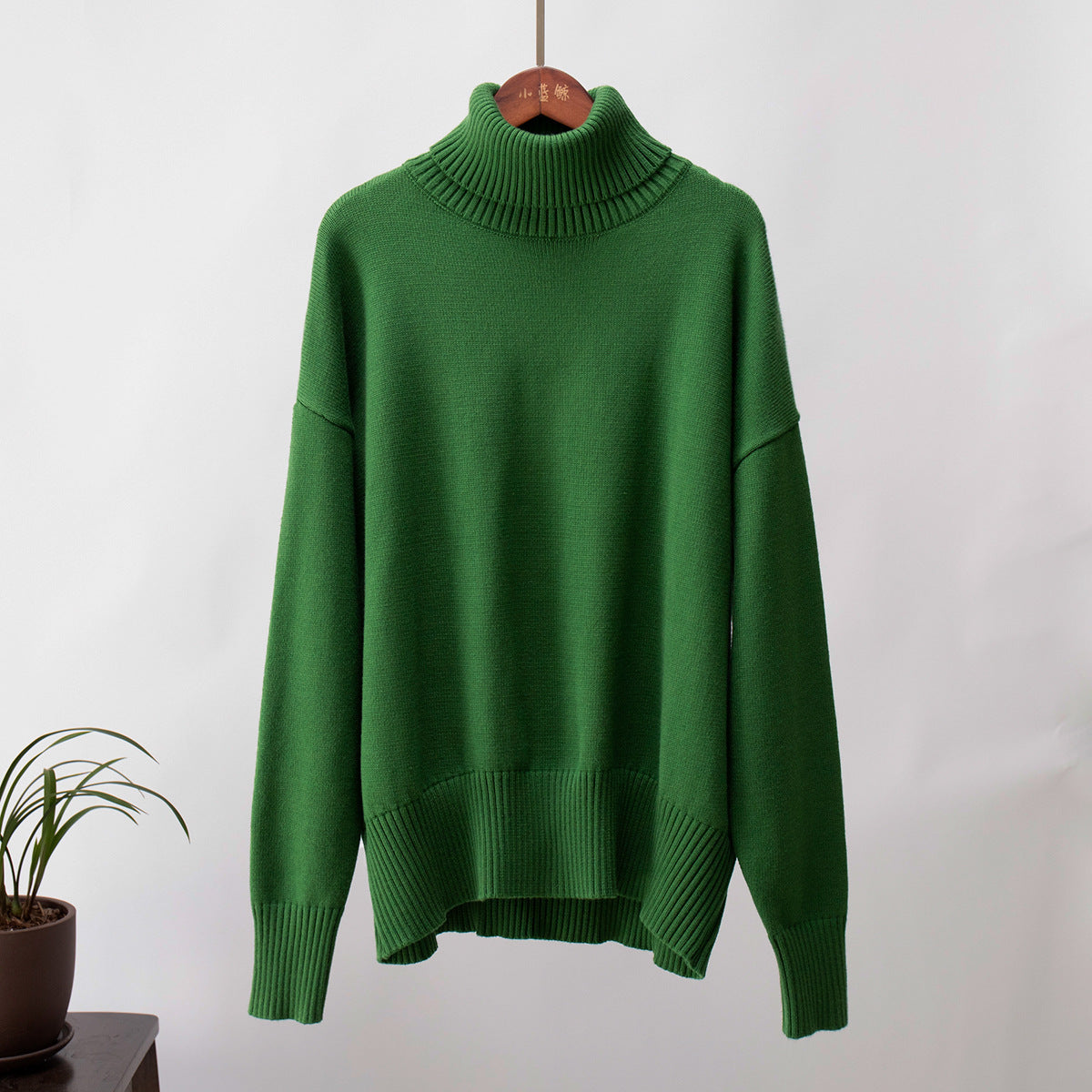 Pull-over tricoté pour femme Confortable Chaud Bord-côtes