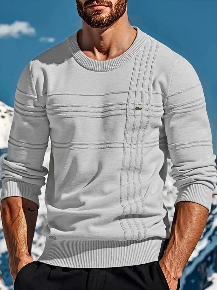 Pull en maille homme design texturé moderne