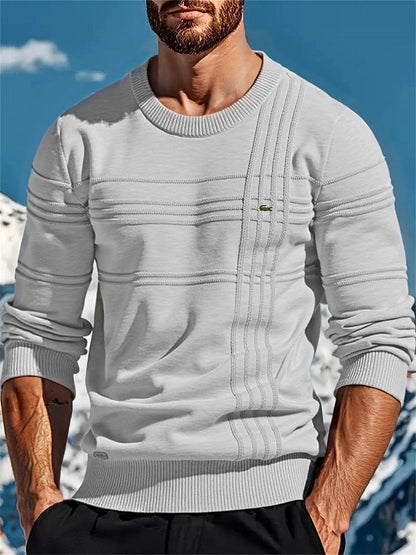 Pull en maille homme design texturé moderne