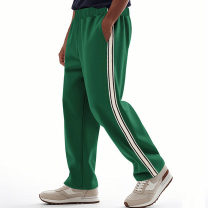 Pantalon de jogging homme sportif à rayures élastique