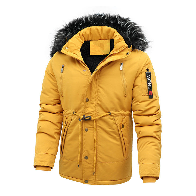 Veste de randonnée homme isolée imperméable avec capuche amovible