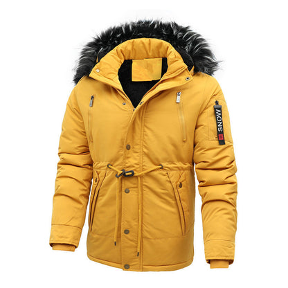 Veste de randonnée homme isolée imperméable avec capuche amovible