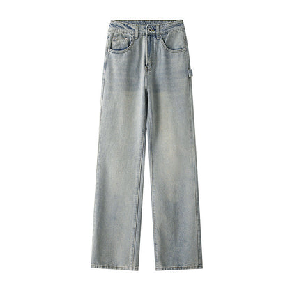 Jeans confortables taille haute pour hommes Pratique