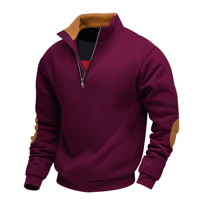 Sweat-shirt homme col montant design élégant