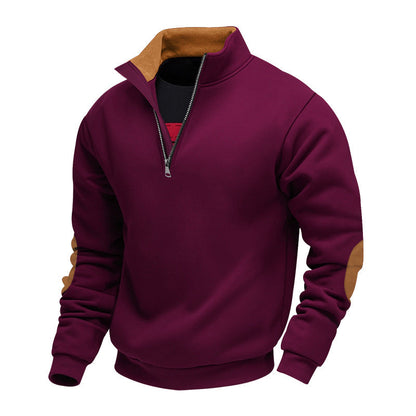 Sweat-shirt homme col montant design élégant