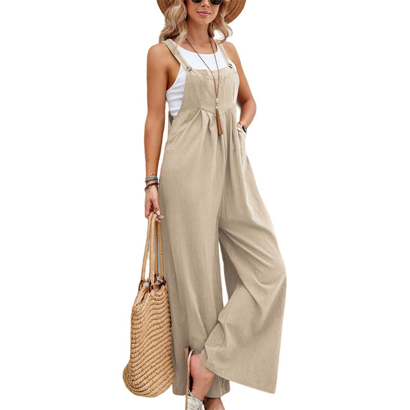 Combinaison Femme Moderne Jambes Larges Réglable