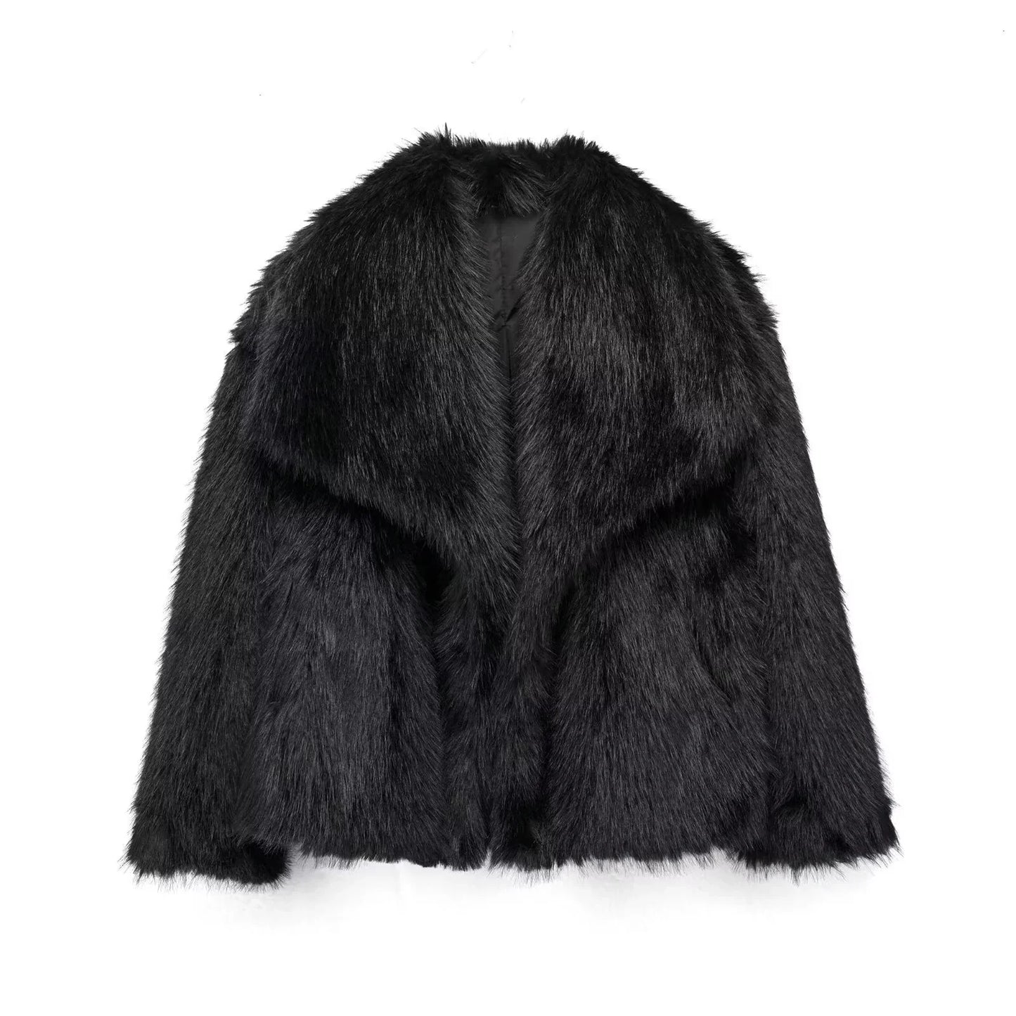 Veste élégante en fausse fourrure pour femme