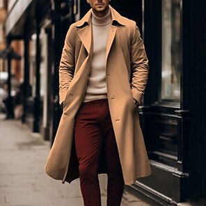 Trench-coat homme élégant de haute qualité