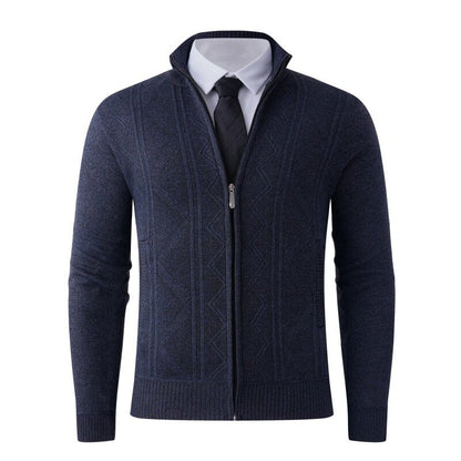 Cardigan homme moderne élégant fermeture éclair