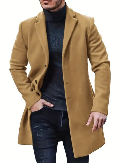Manteau de laine pour homme Design élégant Style classique