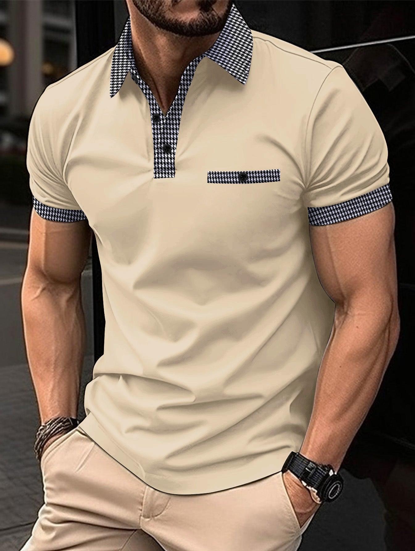 Polo homme classique blanc