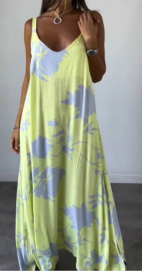 Robe longue fleurie élégante pour femme