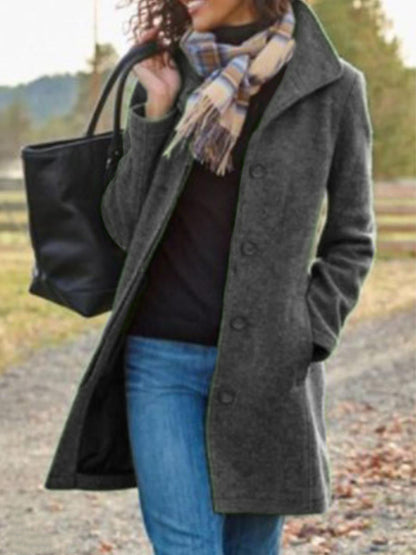 Manteau en laine élégant classique pour femme