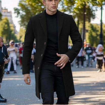 Manteau homme Design élégant Coupe noire