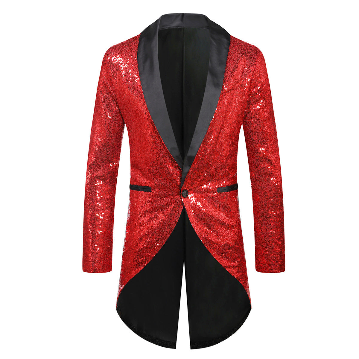 Blazer de costume pour homme, effet pailleté, élégant, col châle
