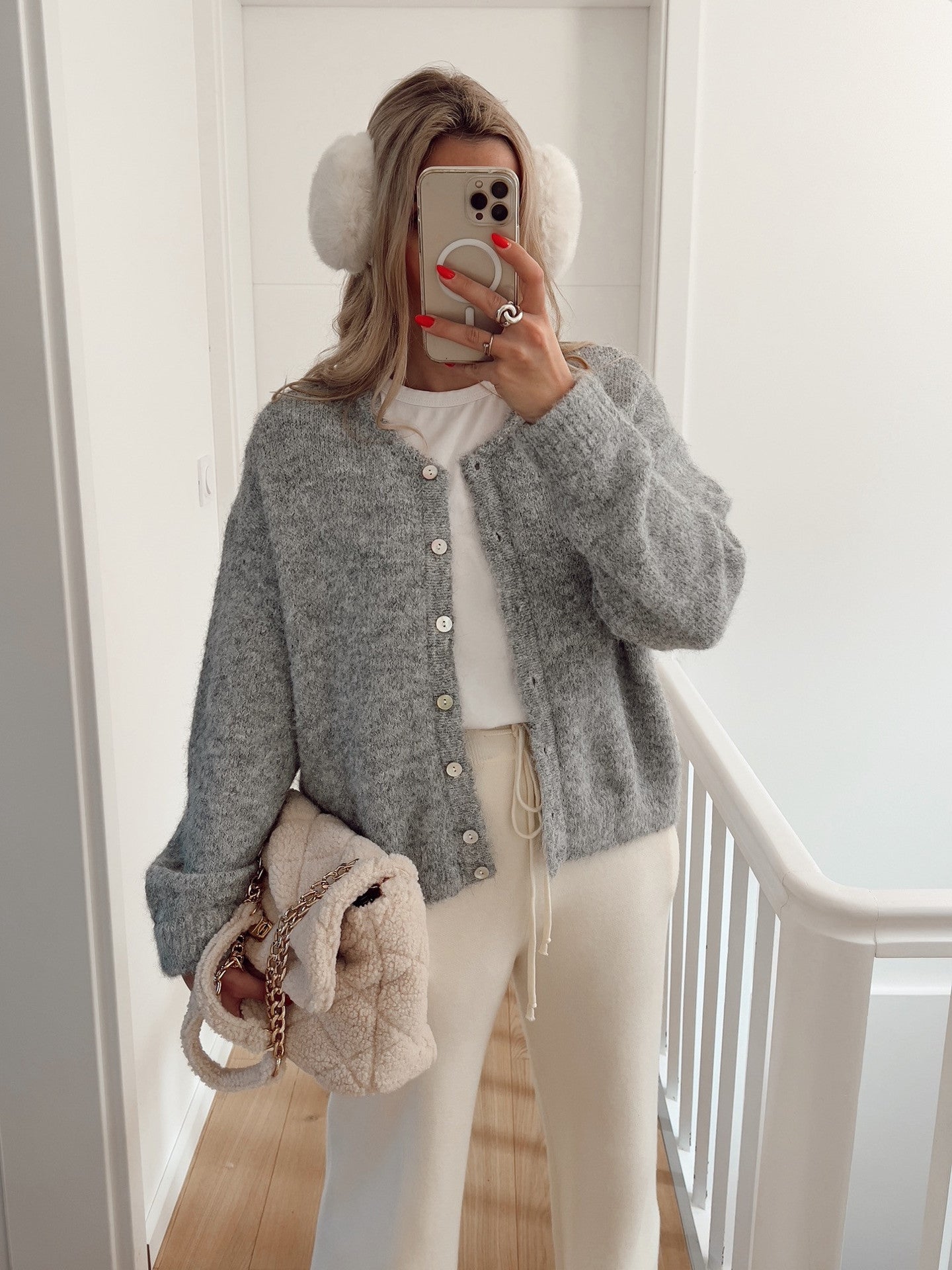 Cardigan Femme Doux Élégant Coupe