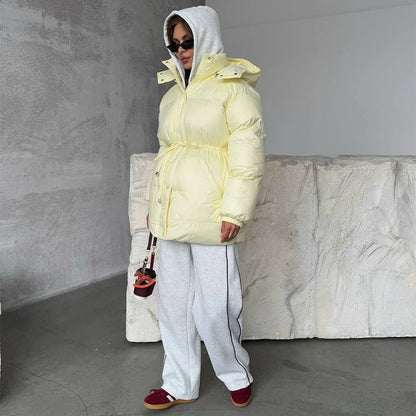 Parka en duvet oversize chaud et élégant pour femme
