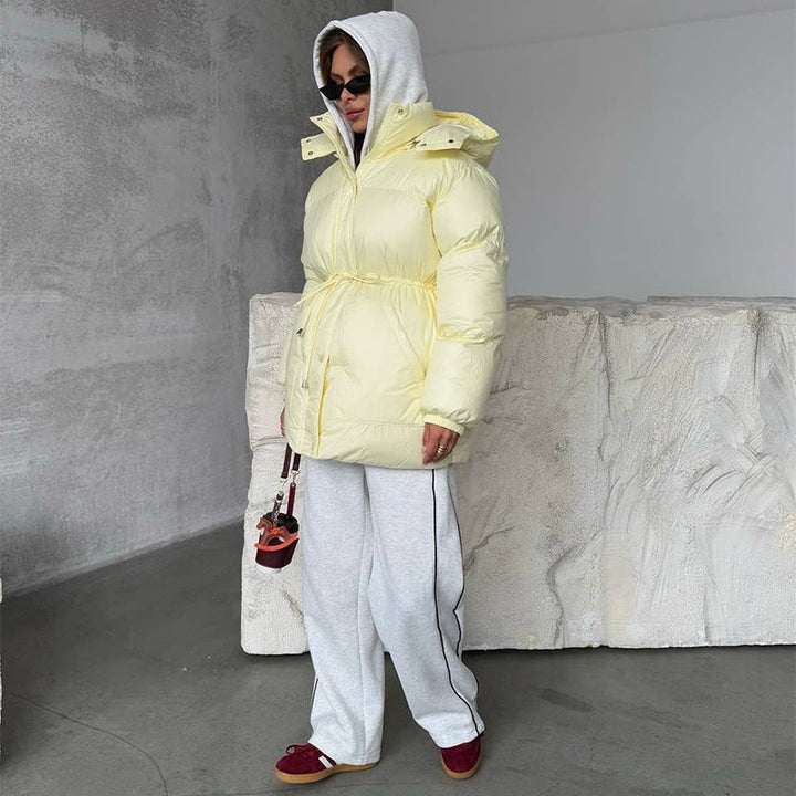 Parka en duvet oversize chaud et élégant pour femme