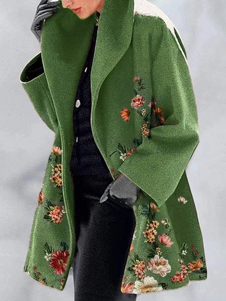 Eleganter Frauen Mantel Lang Stilvoll - IdealeKleiden