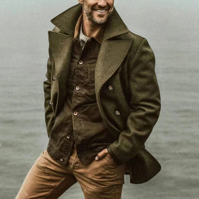 Manteau d'hiver homme moderne chaud isolé