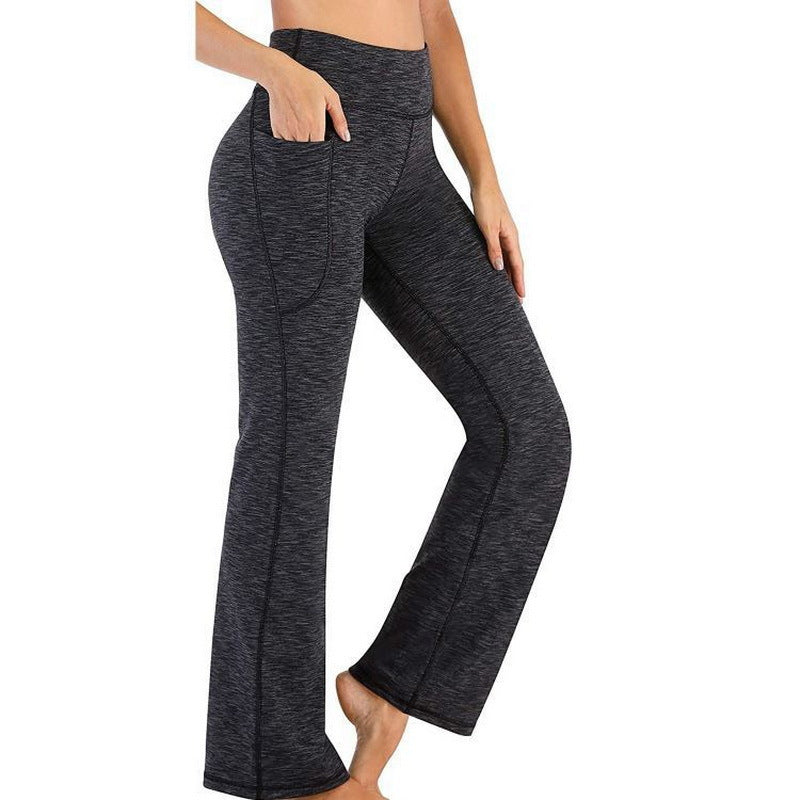 Legging de sport pour femme taille haute confortable avec poches latérales