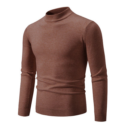 Pull col roulé homme moderne maille fine