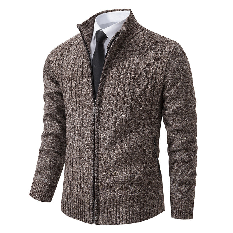 Gilet homme col montant motif tendance