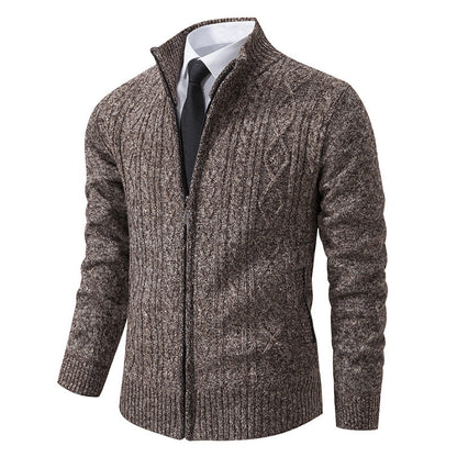 Gilet homme col montant motif tendance