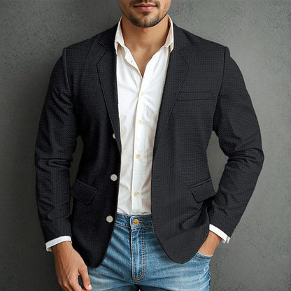 Blazer élégant pour homme avec fermeture éclair et nombreuses poches