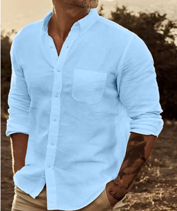 Chemise légère respirante pour homme, mode estivale