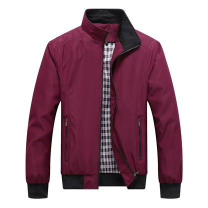 Veste mi-saison légère pour homme avec col montant