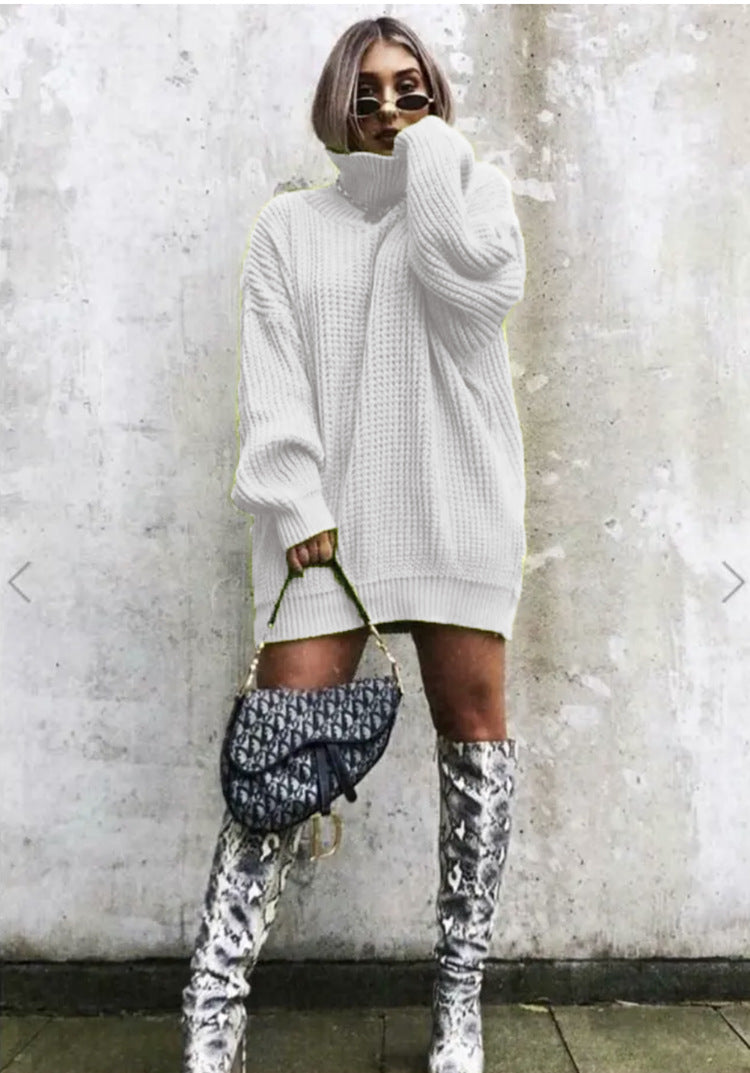Pull en maille gaufre oversize tendance pour femme
