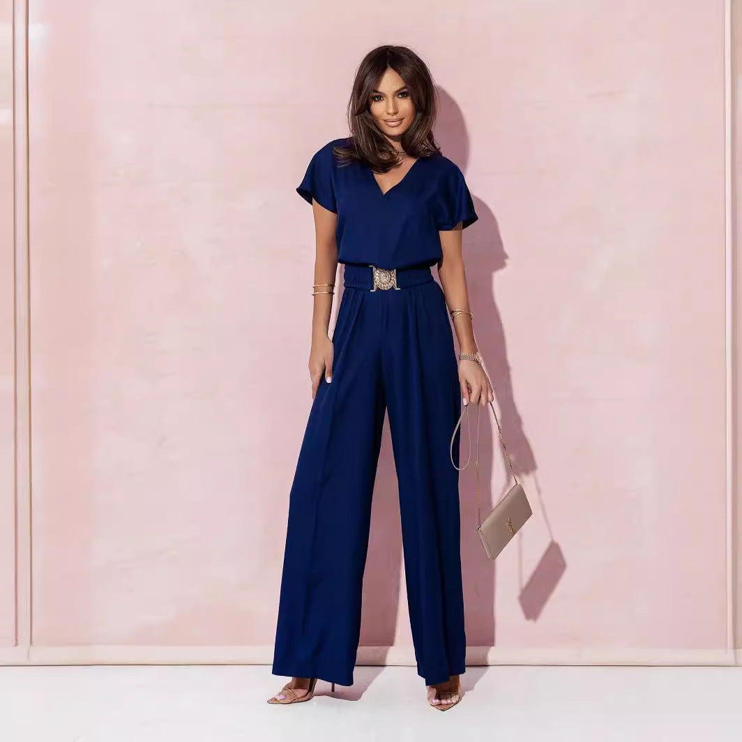 Combinaison Femme Large Ceinture Tendance