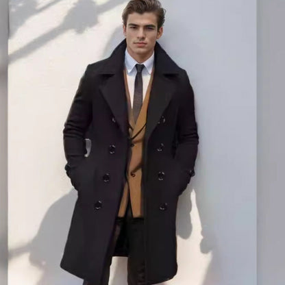 Manteau d'hiver homme élégant doublé stylé