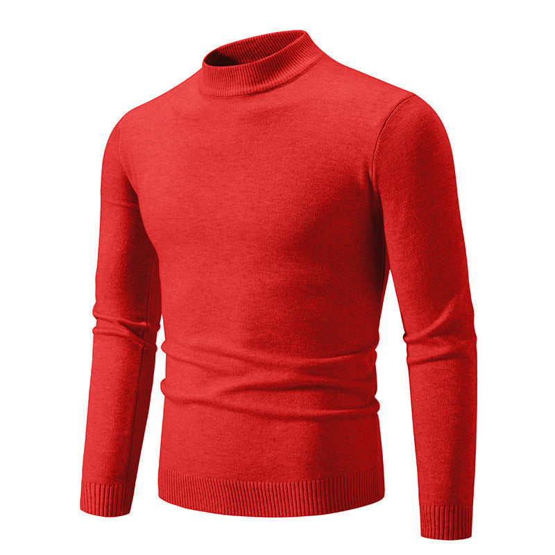 Pull col roulé homme moderne maille fine