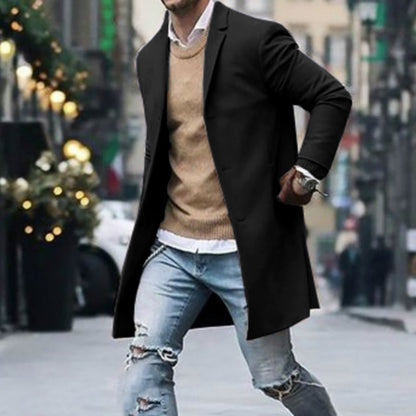 Manteau Homme Élégant Qualité Supérieure Style Designer