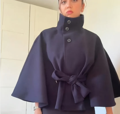 Cardigan cache-cœur élégant pour femme avec ceinture