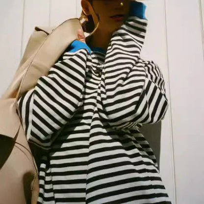 Sweat-shirt femme XXL à rayures