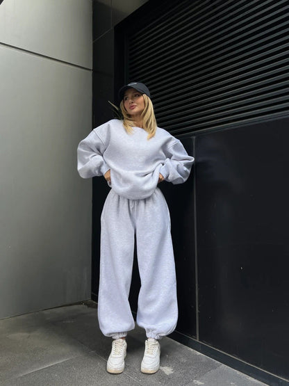 Ensemble Homewear Oversize Femme Confortable Élastique