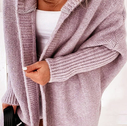 Cardigan en tricot décontracté pour femme