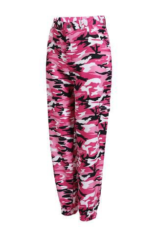 Pantalon cargo femme style camouflage Pratique Élastique