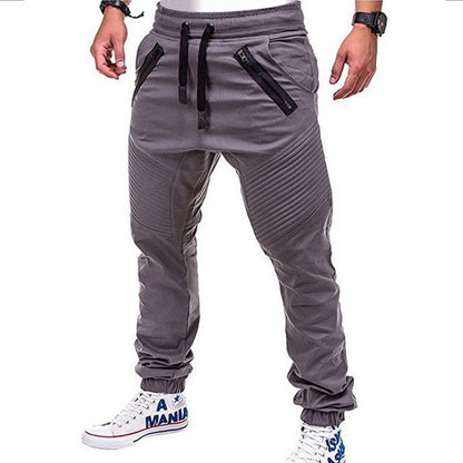 Pantalon de jogging homme Sportif Élastique Avec poches zippées